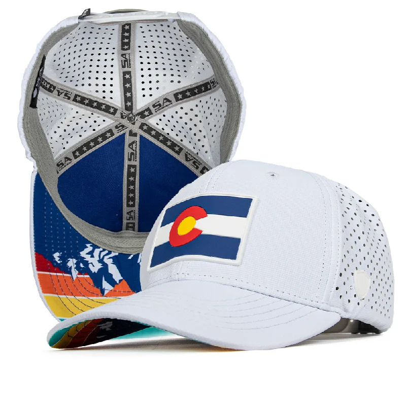 Breathable mesh cap for hot weather comfort -Special Edition Performance Snapback | Colorado Mountains