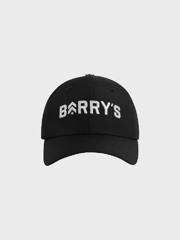 Black mesh cap for breathable summer wear -BARRY'S BLACK PERFORMANCE DAD HAT