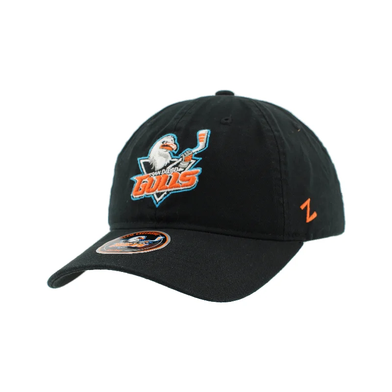 Warm wool cap for cold weather days -San Diego Gulls Scholarship Black Primary Adjustable Hat