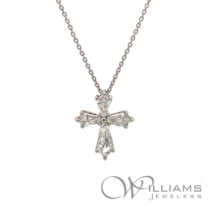 Necklaces and pendants with ocean-inspired designs for a refreshing, beachy feel-Williams Signature Platinum Diamond Necklace