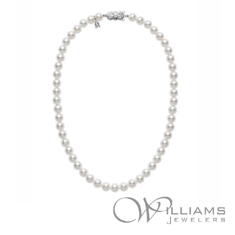 Best necklaces and pendants with zodiac signs for a celestial, astrology-inspired vibe-Mikimoto 18 Karat Pearl Necklace