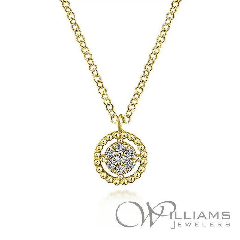 Best necklaces and pendants with intertwined designs for a symbol of unity-Gabriel & Co. Bujukan 14 Karat Diamond Necklace