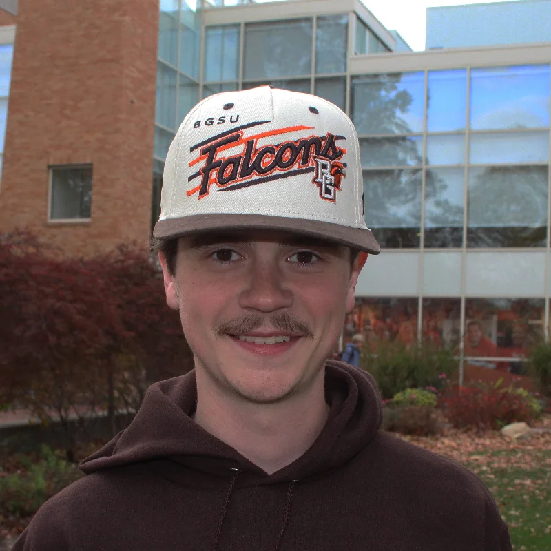 Canvas dad cap for rugged daily style -Zephyr BGSU Falcons Upshot Ivory Brown Hat