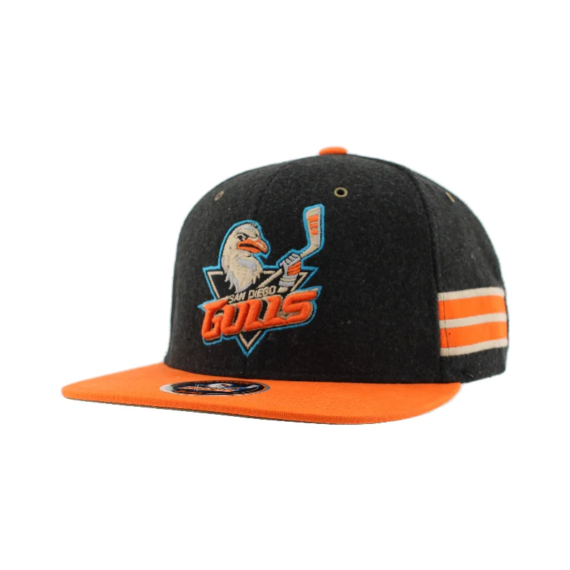 Lightweight sports cap for active workout days -San Diego Gulls Bomber Snapback Hat