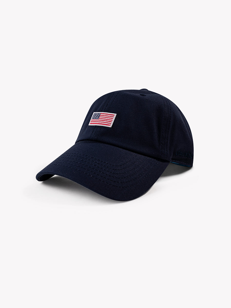 Embroidered logo cap for team spirit Pride -American Flag Dad Hat