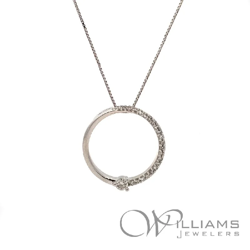 Best necklaces and pendants with cubic zirconia for a budget-friendly dazzling effect-Williams Signature 14 Karat Diamond Necklace