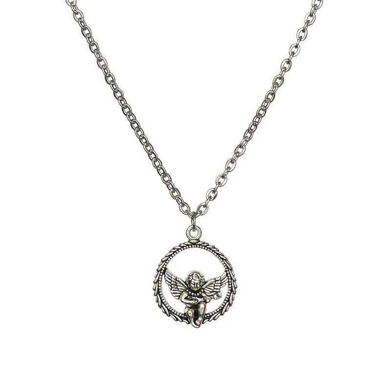 Elegant necklaces and pendants with diamond accents for added sparkle-Cupid Pendant Necklace