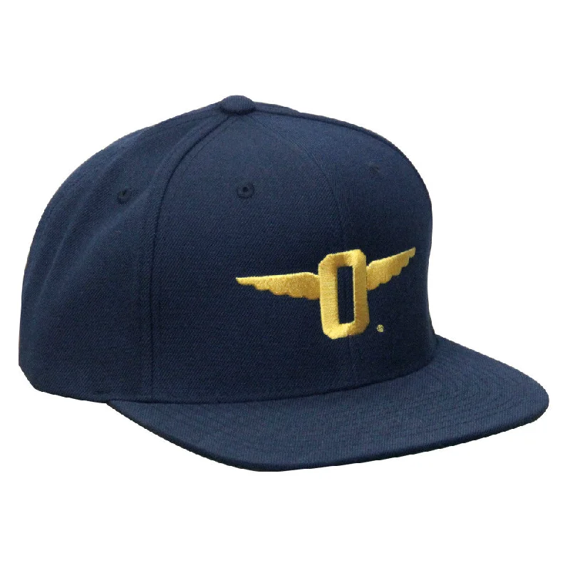 Neon trucker cap for high-visibility safety -Winged “O” Snapback Cap