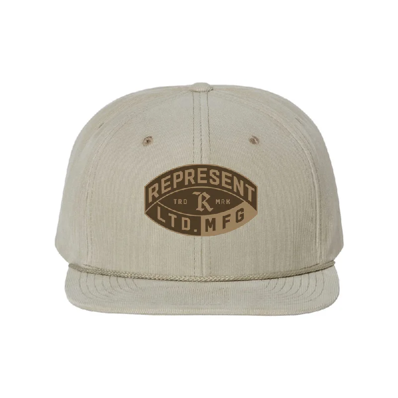 Soft cotton cap with breathable mesh back -LTD MFG Timberline Corduroy Snapback Hat [SANDSTONE] LIMITED EDITION