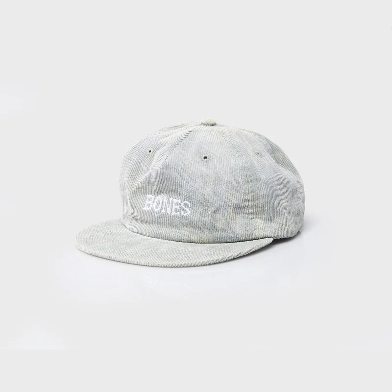 Premium leather cap with stitched logo detail -Bones Club Cord Dusty Sage Cap