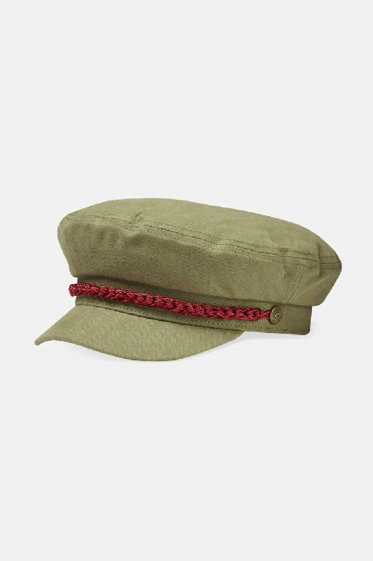 Retro cap with 80s-inspired color blocks -20th Anniversary Fiddler Cap - Olive