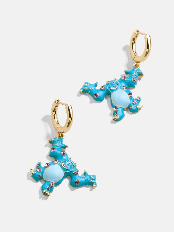 Drop Earrings for Festival Style -Drop earrings with butterfly details for a whimsical style -Disney Monsters Inc Pixar Earrings - Sully