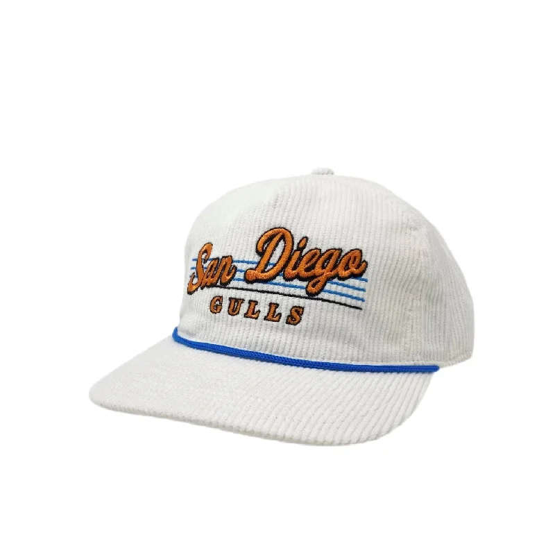 Graphic print cap for artistic expression -San Diego Gulls X Celly Corduroy Snapback