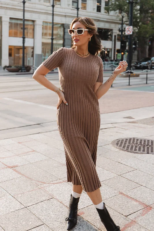 Plus size dresses for fancy nights shine bright -Alexa Dress in Taupe - FINAL SALE