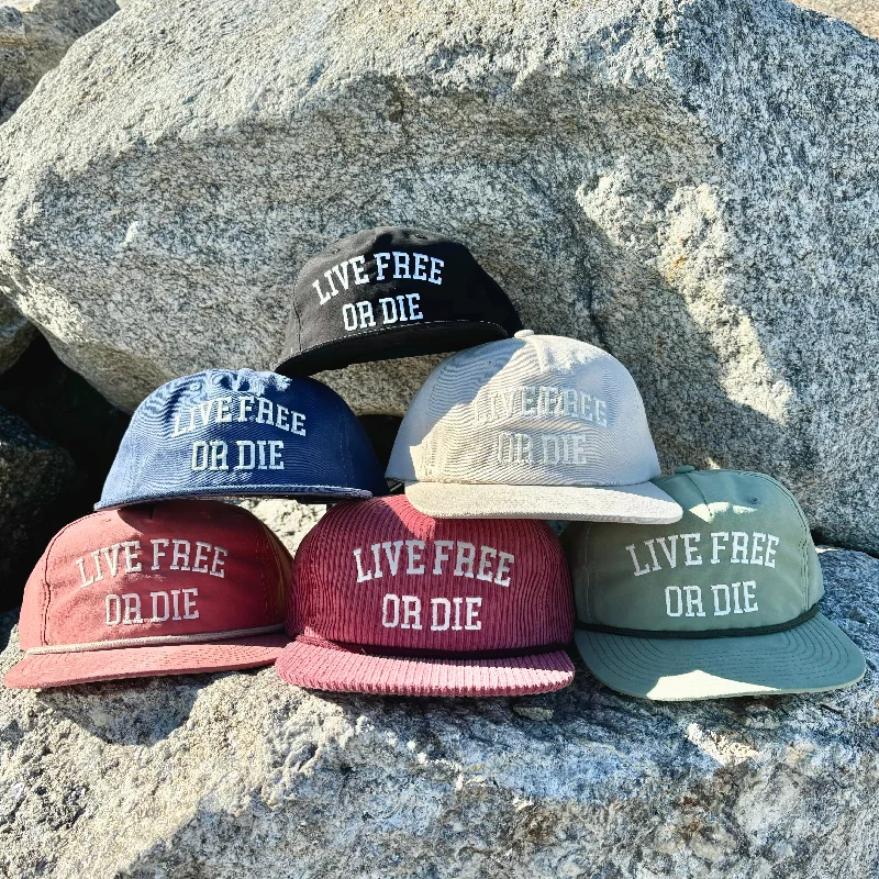 Bright cap for fun festival outfits -SS Live Free or Die Hat