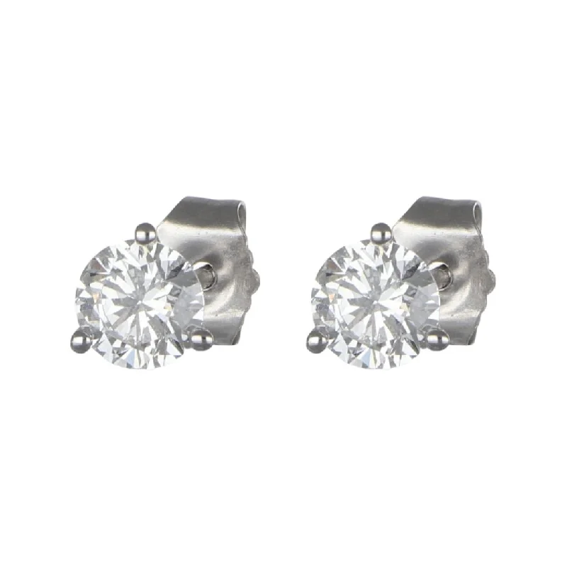 Nickel Free Drop Earrings for Safety -Statement drop earrings for a night out -White Diamond Earrings (Lab Grown White Diamond 0.72 cts. F-G SI)