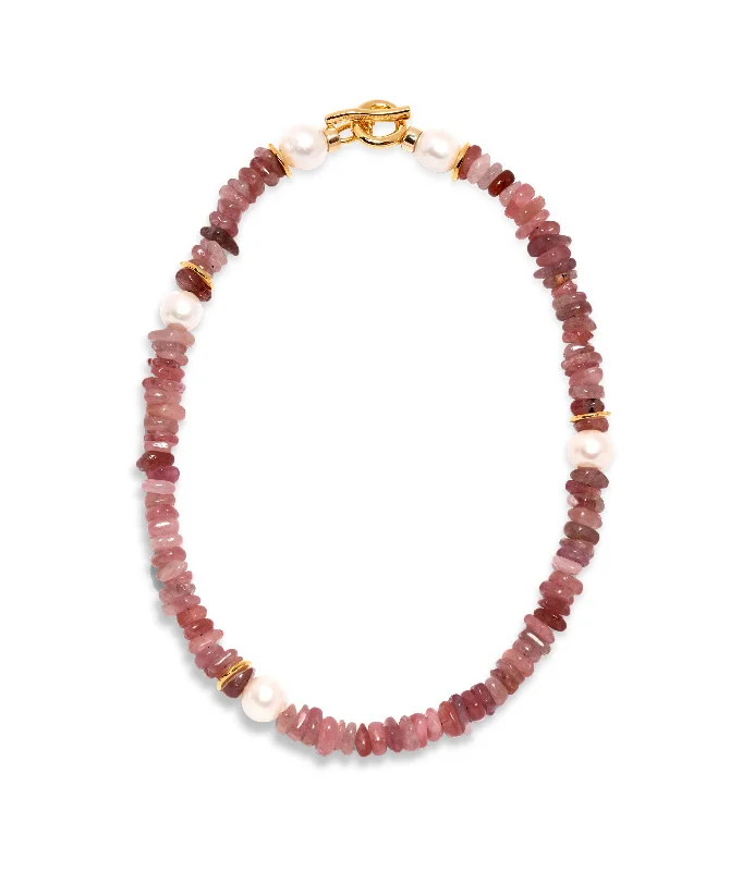 Best necklaces and pendants with statement designs for a fashionable accessory-Mood Necklace in Strawberry Quartz