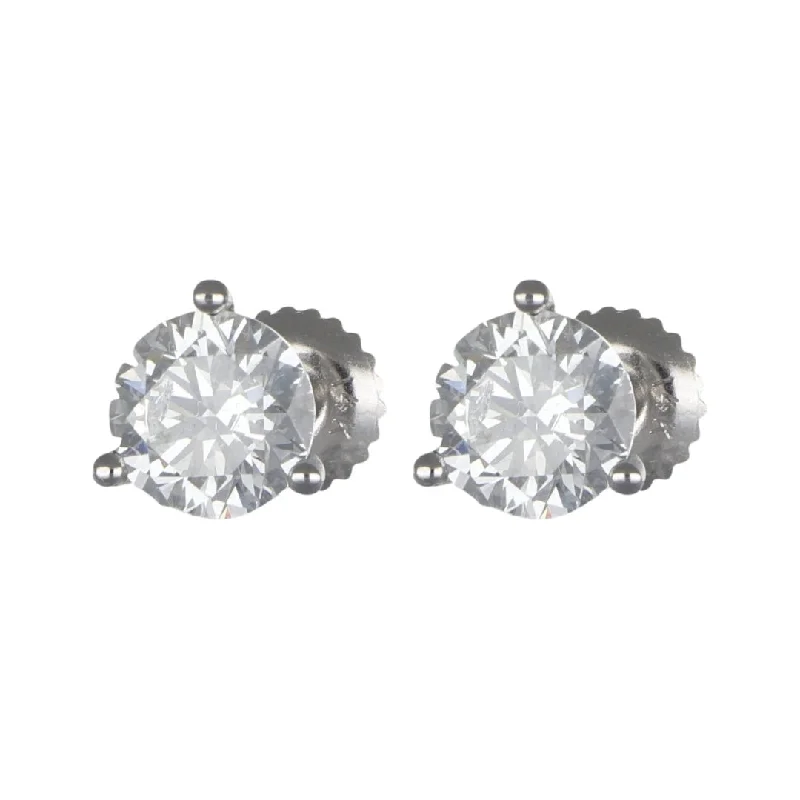 Lightweight Drop Earrings for All Day -Lightweight drop earrings for all-day wear -White Diamond Earrings (Lab Grown White Diamond 2.04 cts. F-G SI)