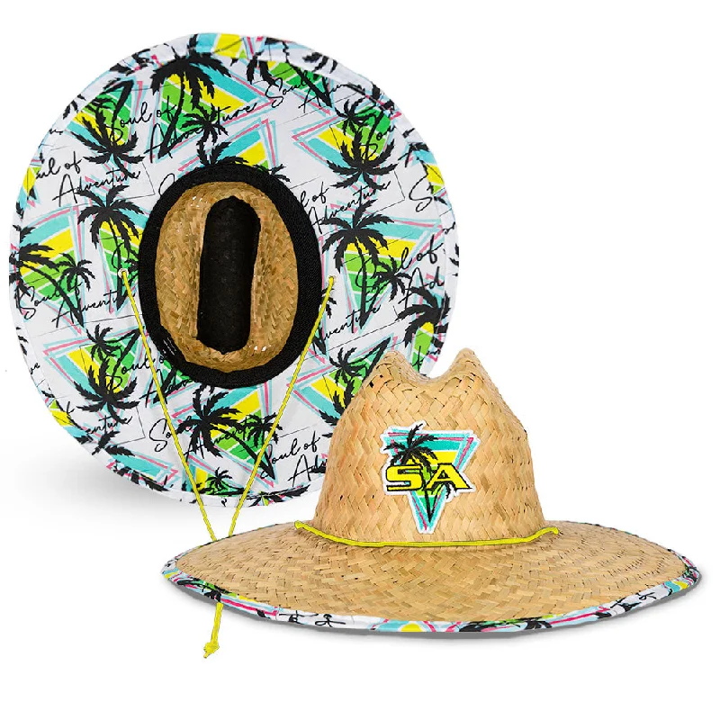 Lightweight cap with quick-dry fabric finish -Under Brim Straw Hat | Cabana Boy 2.0