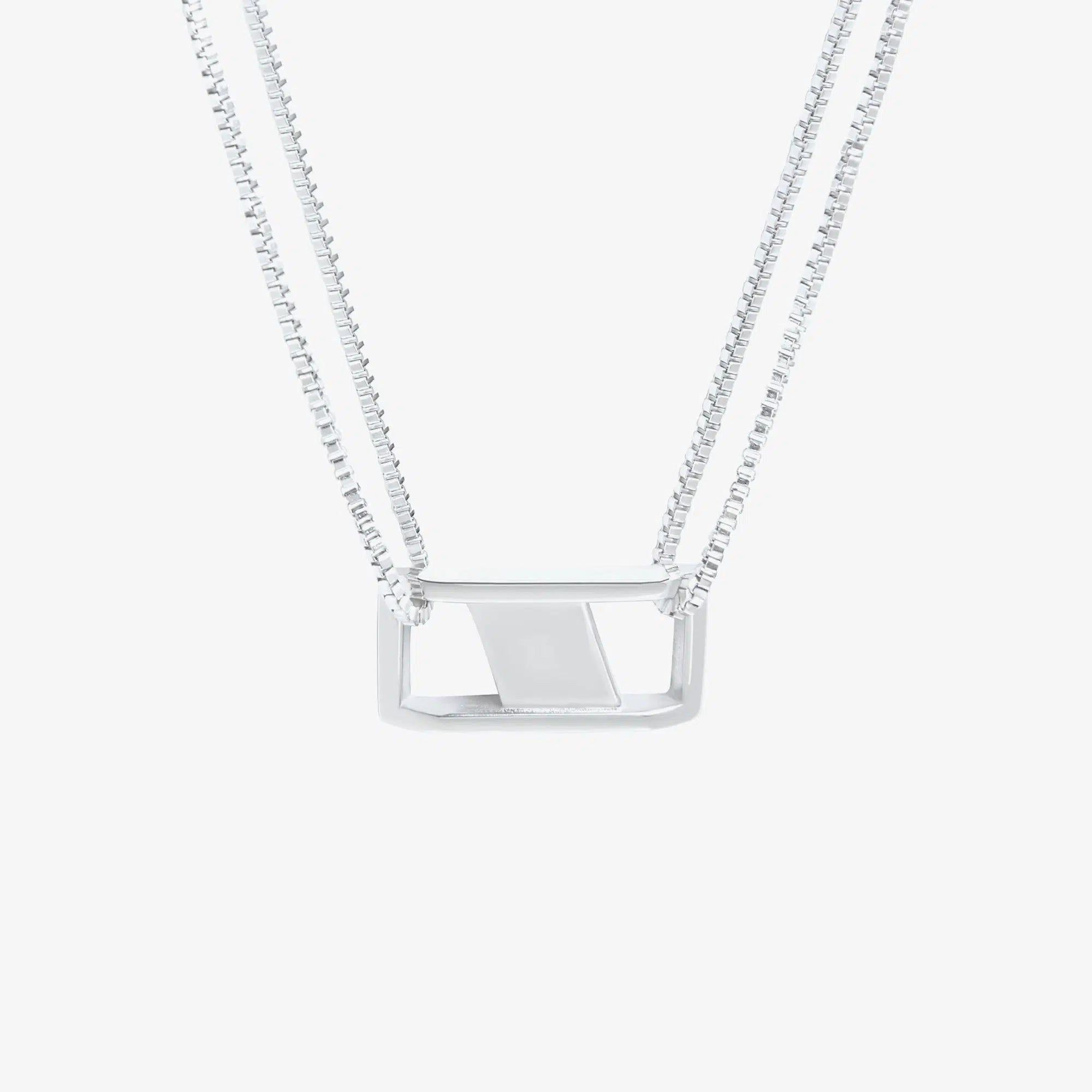 Rectangular pendant / 45cm