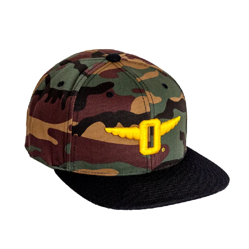 Adjustable cap with sturdy velcro closure -Two Tone Camo Snapback