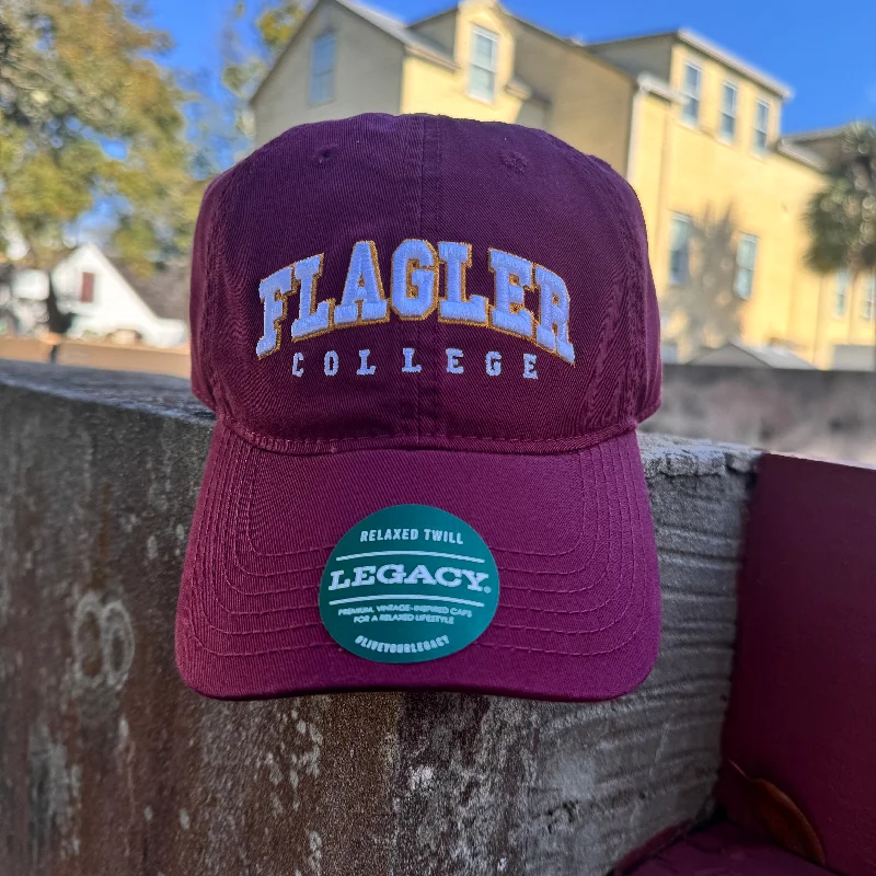 Durable dad cap for relaxed weekend outings -Burgundy Official Relaxed Twill Hat