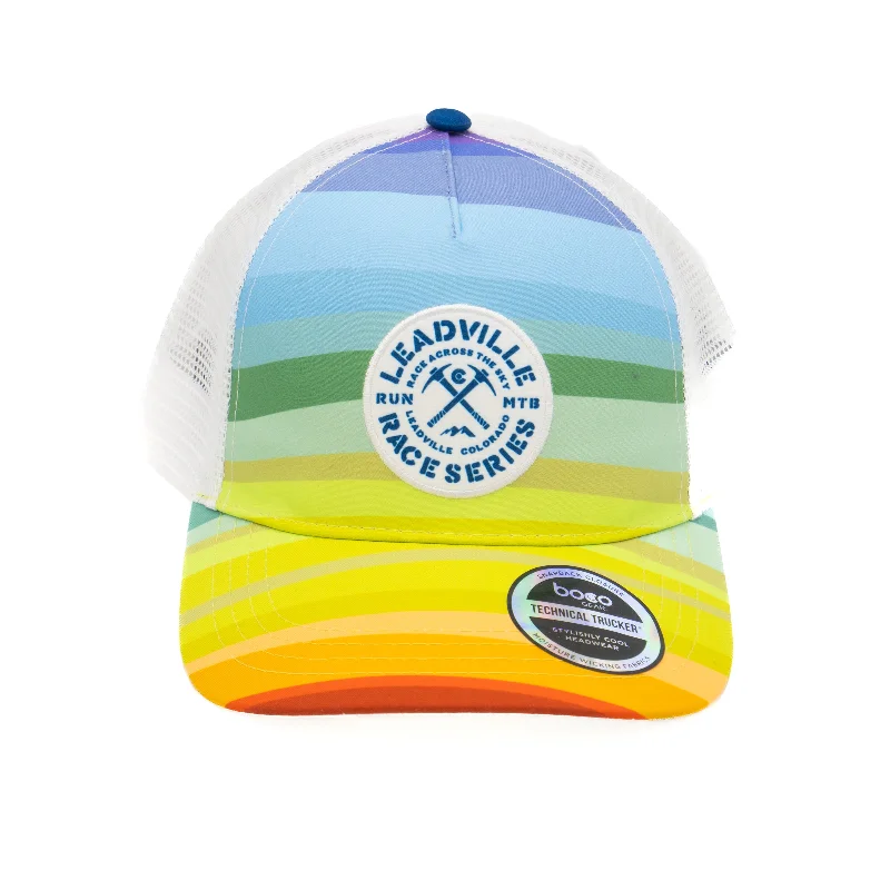 Classic navy cap for timeless wardrobe staple -2024 LRS Tie-Dye Running Trucker