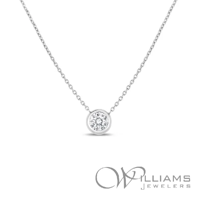 Necklaces and pendants with pearls for a classic and sophisticated touch-Roberto Coin Diamonds by the Inch 18 Karat Diamond Necklace