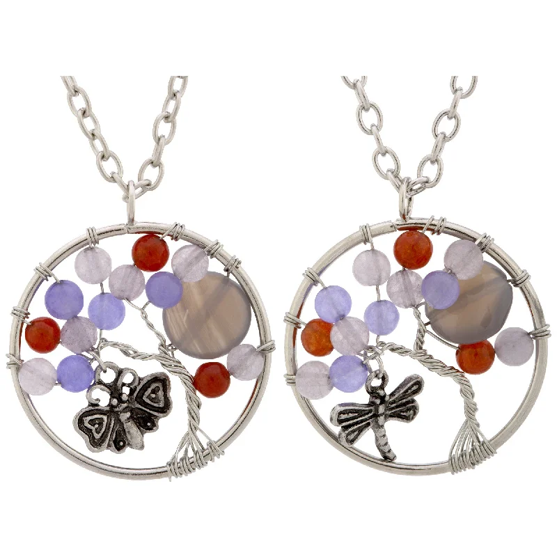 Stunning necklaces and pendants with birthstone pendants for a personal touch-Fluttering Friends at Play Carnelian Necklace