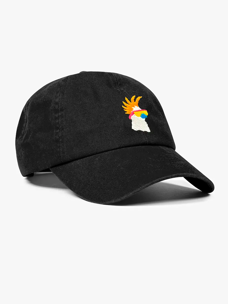 Trucker cap with retro patch design -Cockatoo Dad Hat