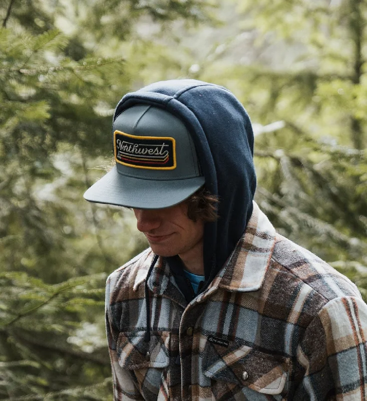 Denim cap with faded wash texture -Discover Hat