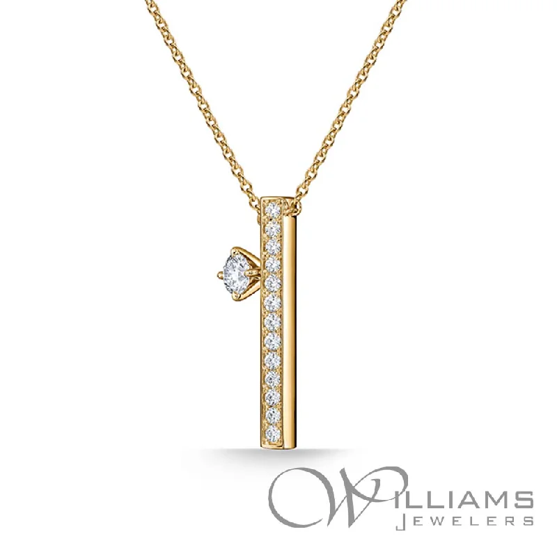 Necklaces and pendants with enamel accents for a colorful, eye-catching appearance-Hearts On Fire Barre 18 Karat Diamond Necklace