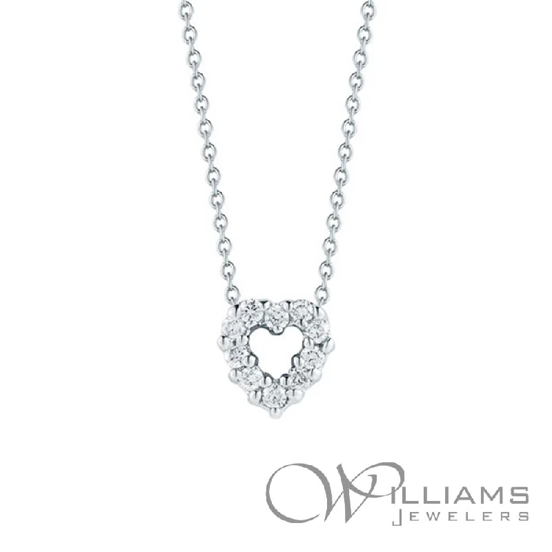 Stylish necklaces and pendants with diamonds for a glamorous and elegant look-Roberto Coin Tiny Treasures 18 Karat Diamond Necklace