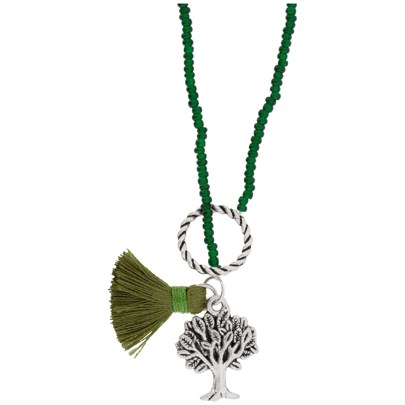 Necklaces and pendants with ocean-inspired designs for a refreshing, beachy feel-Tree of Life Beaded Necklace!