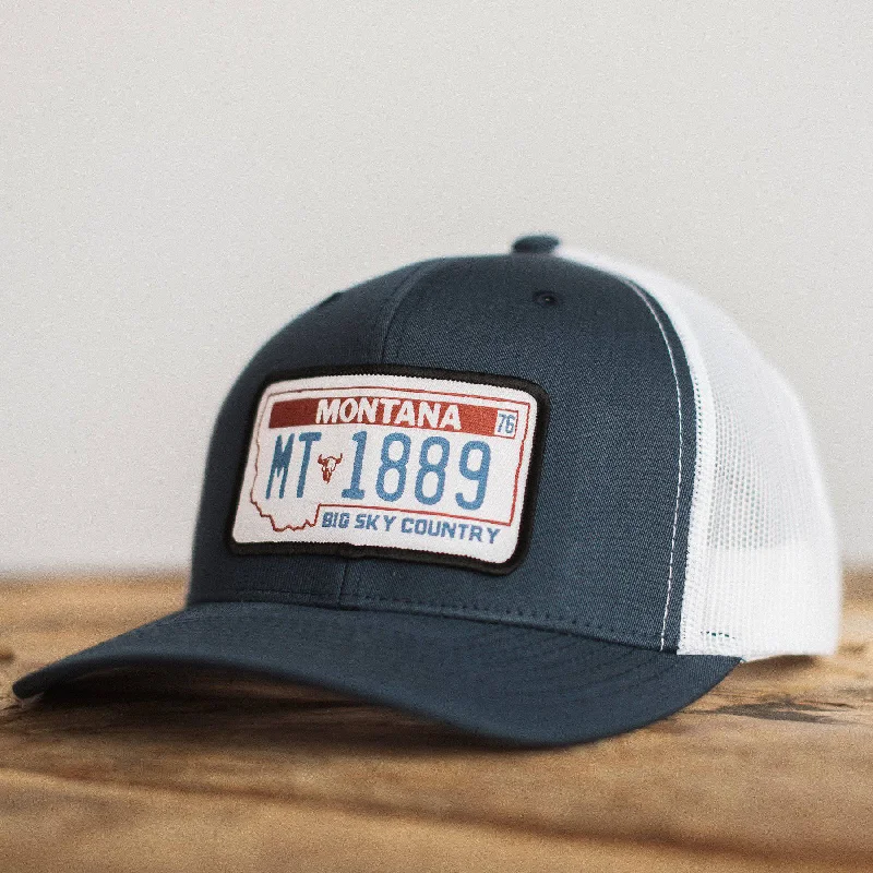 Black baseball cap for sleek all-black looks -License Plate 1889 Hat