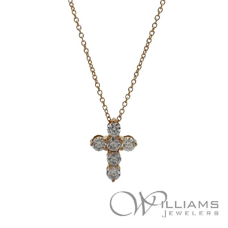 Necklaces and pendants with lotus flower designs for a spiritual, peaceful vibe-Williams Signature 14 Karat Diamond Necklace