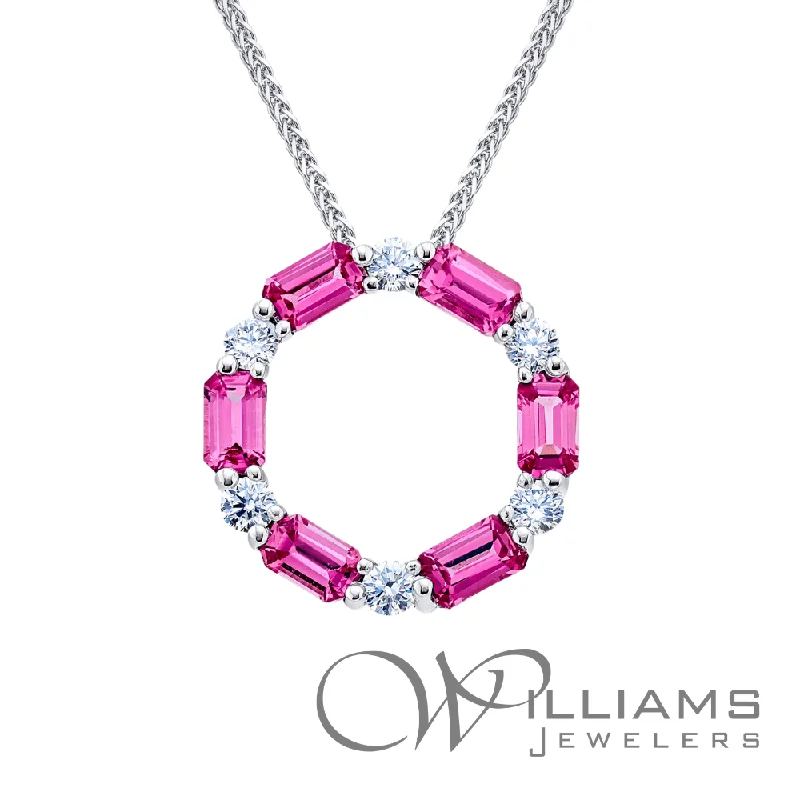 Trendy necklaces and pendants with statement pieces for a bold fashion statement-JB Star Platinum Sapphire Necklace