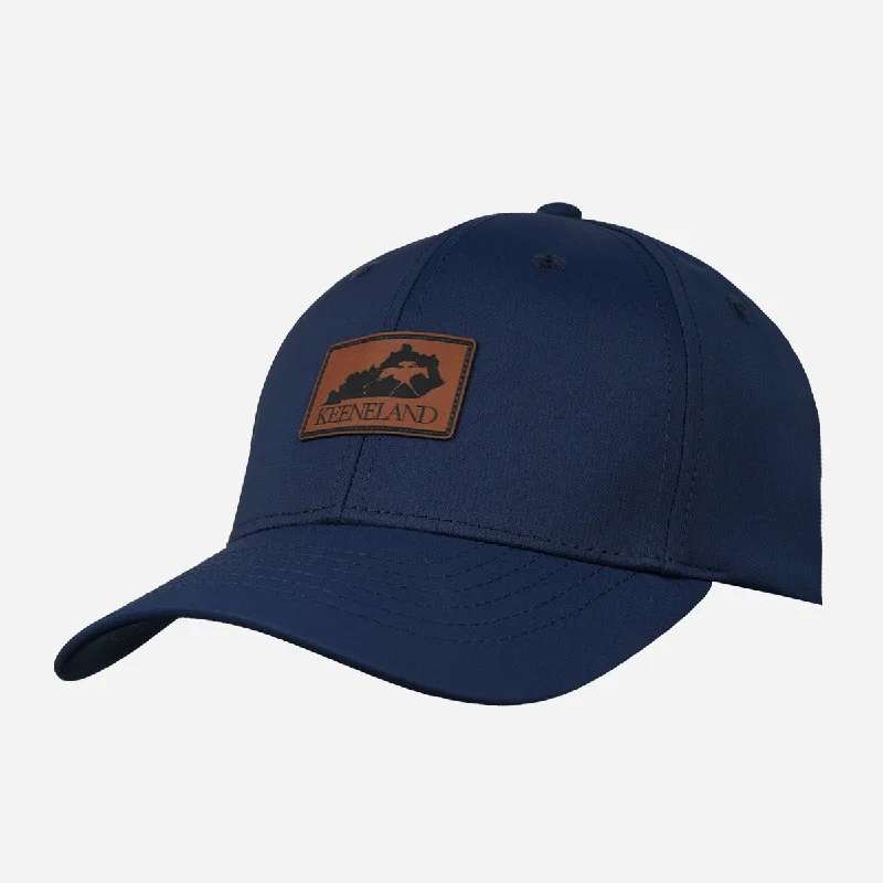 Embroidered cap with custom team initials -Garb Keeneland Youth Kentucky Patch Tyler Cap