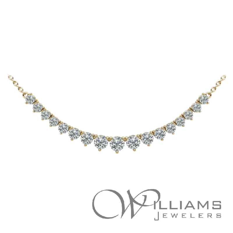 Elegant necklaces and pendants with infinity symbols for timeless designs-Williams Signature 14 Karat Diamond Necklace