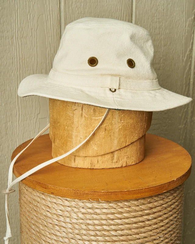 Premium cap with leather strap accent -Tortuga in Natural