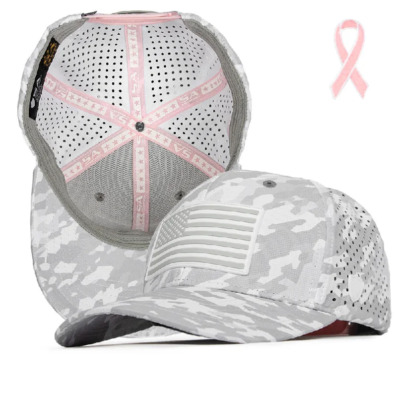 Canvas trucker cap for tough outdoor wear -Limited Edition Performance Snapback | Pink Battle