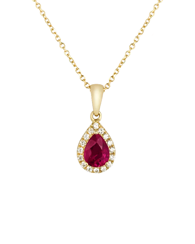 Stunning necklaces and pendants with aquamarine stones for a serene effect-Ruby Pendant, 1.03 Carats