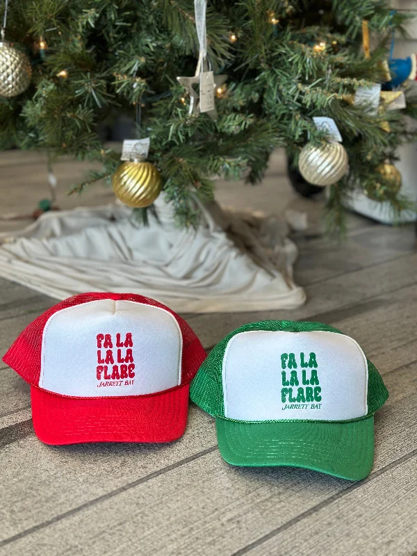 Soft cotton cap for all-day wear ease -FA LA LA FLARE Trucker hat