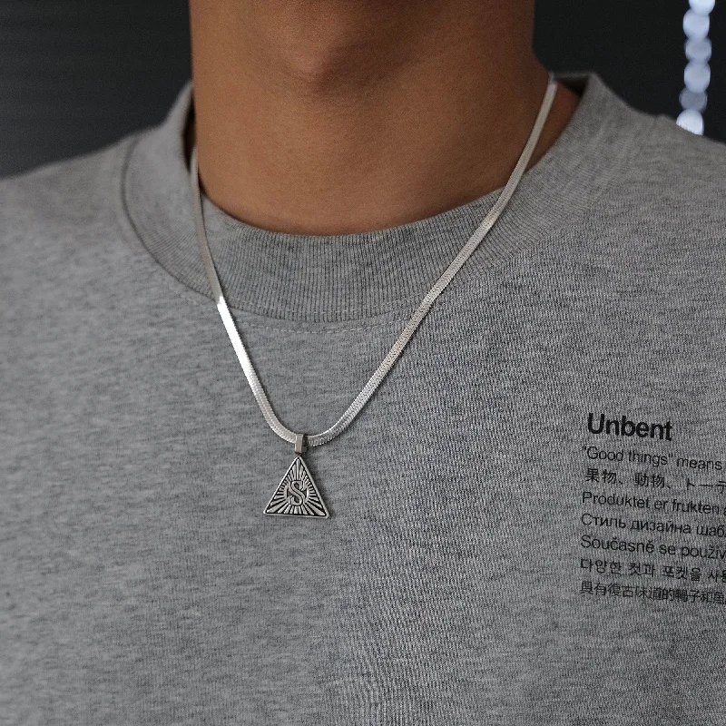 Best necklaces and pendants with minimalist pendants for a sleek, understated look-Triangular Pendant Necklace