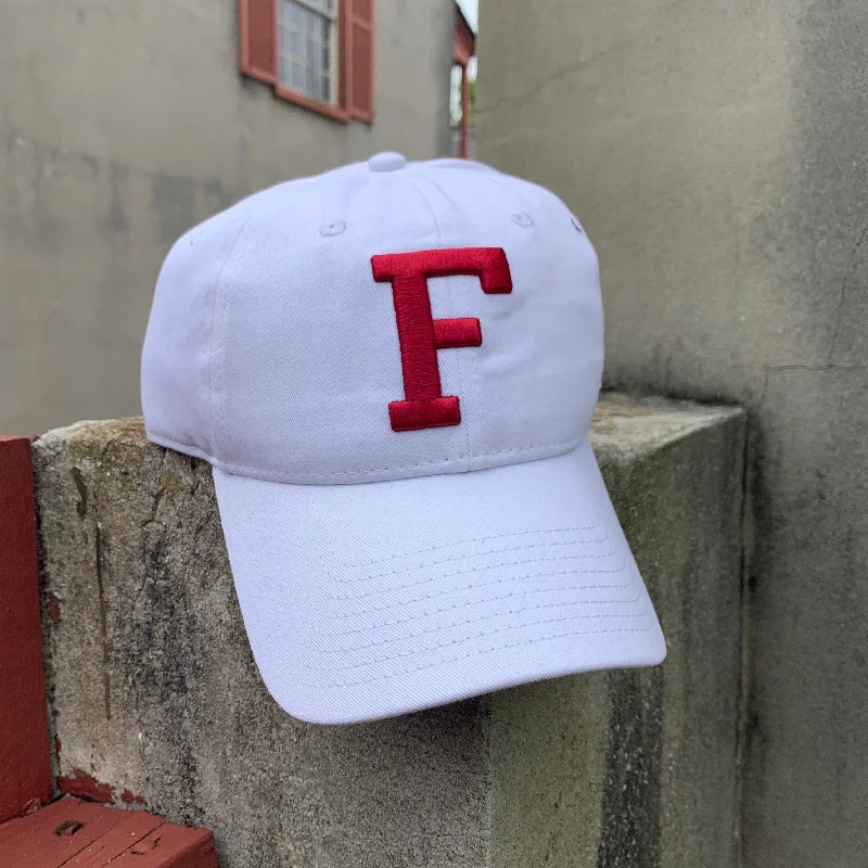 Embroidered logo cap for team spirit Pride -White F Snapback Hat