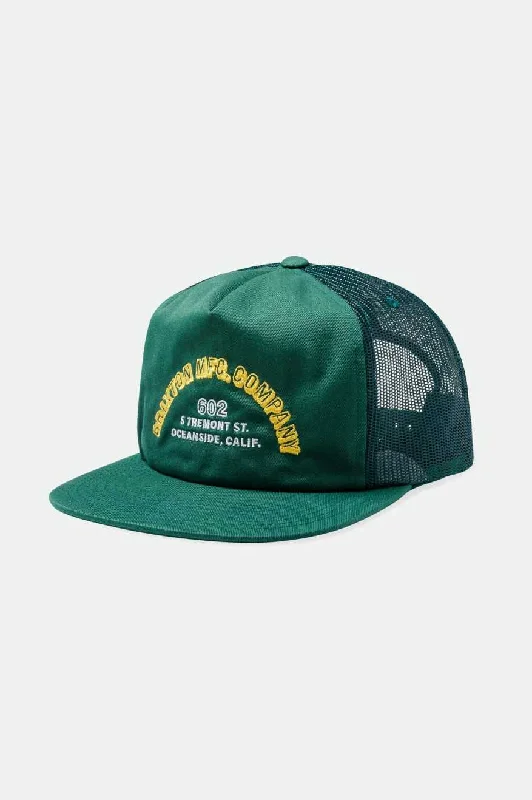 Lightweight cap with quick-dry fabric finish -Haven Trucker Snapback - Trekking Green/Trekking Green