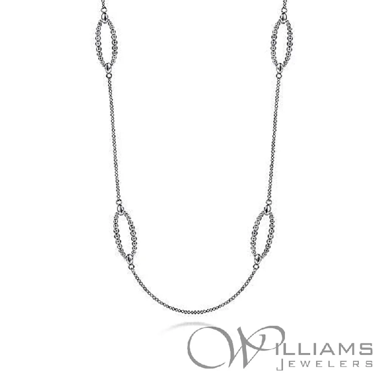 Elegant necklaces and pendants with infinity symbols for timeless designs-Gabriel & Co. Bujukan Sterling Silver Necklace