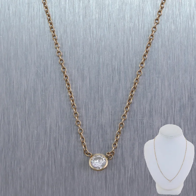 Necklaces and pendants with star-shaped designs for a whimsical, celestial touch-14k Yellow Gold 0.33ct Diamond By The Yard 18" Necklace