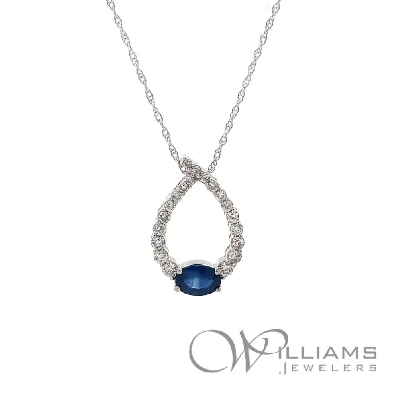 Best necklaces and pendants with opal and gold for a vibrant, luxurious contrast-Williams Signature 14 Karat Sapphire Necklace