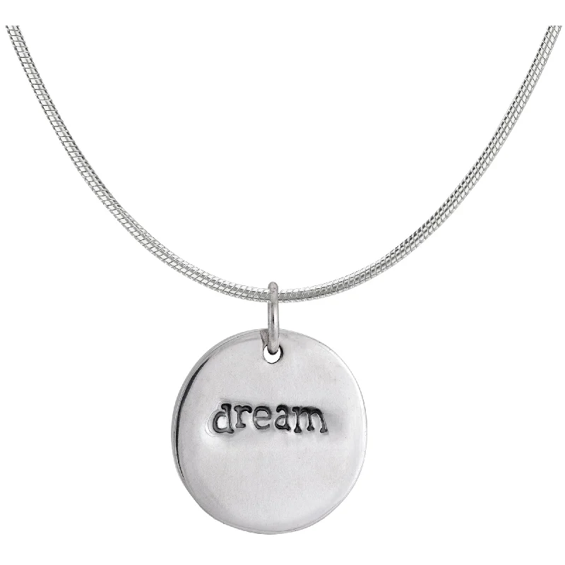 Best necklaces and pendants with silver chains for a sleek, timeless look-Believe Dream Double Sided Sterling Necklace